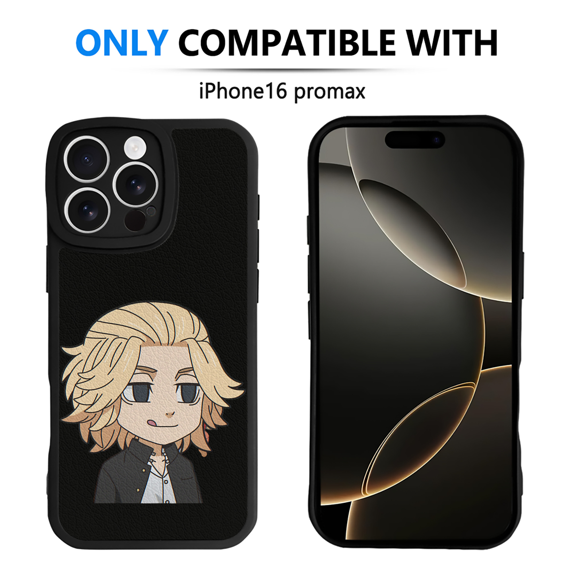 （画像用） 東京リベンジャーズ Tokyo Revengers 【iPhone 16シリーズ対応】シリコンスマホケース（レザー調） 材質：シリコン